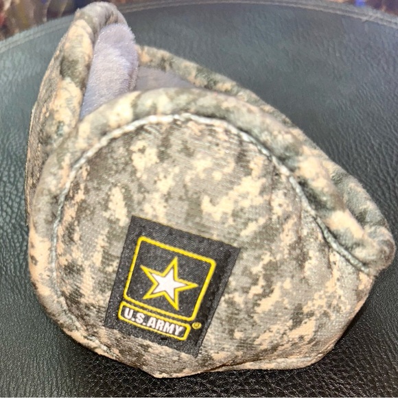 U.S. Army Kids Camo Ear Muffs - Gray and Black - Picture 2 of 2